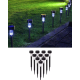 UB Set 10 lampi solare pentru gradina cu Led Negre SO