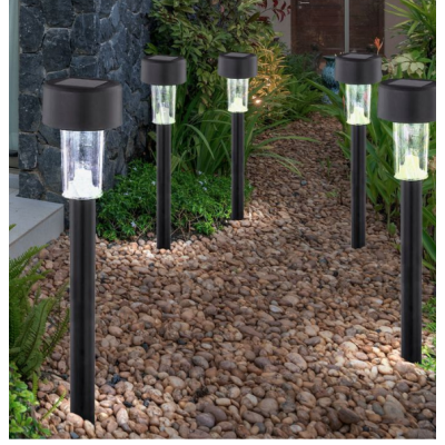 UB Set 10 lampi solare pentru gradina cu Led Negre SO