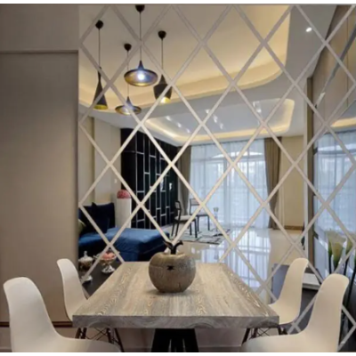 UB Set 10 Oglinzi Design ROMB - Oglinzi Decorative Acrilice Cristal - Diamant - Fagure