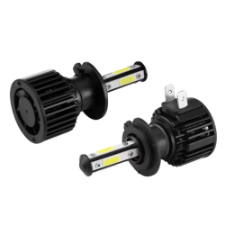 UB Set 2 leduri H4 cu doua faze 360 grade 4 fete luminoase alb putere 200W temperatura 6000k