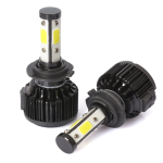 UB Set 2 leduri H4 cu doua faze 360 grade 4 fete luminoase alb putere 200W temperatura 6000k