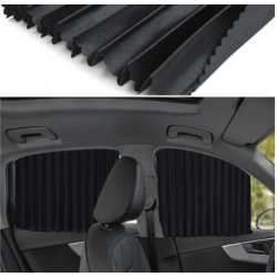 UB Set 4 parasolare retractabile auto geamuri laterale fata-spate NEGRE