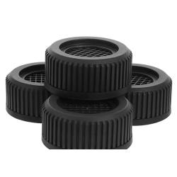 UB Set 4 picioare NEGRE tampoane anti-zgomot și antiderapante suport pentru masina de spalat BS