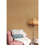 UB Set 5 placi de tapet autoadeziv imitatie RIFLAJ  30x60 cm lemn natural 