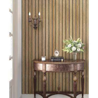 UB Set 5 placi de tapet autoadeziv imitatie RIFLAJ  30x60 cm lemn natural 