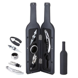 UB Set cadou in forma de STICLA cu  5 accesorii pentru vin cu 6 piese 32 cm HS
