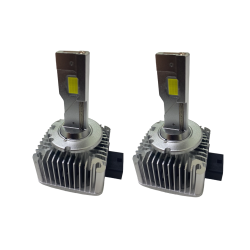 UB Set de 2 becuri Led D1S putere 120W temperatura lumina 6500K Alb CANBUS cu ventilator