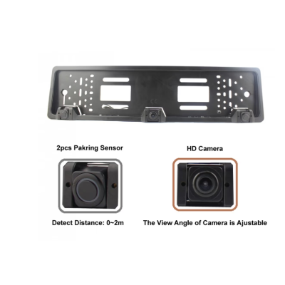 UB Set suport numar auto cu camera video marsarier si senzori parcare MOH