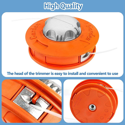 UB Tambur motocoasa cap aluminiu M10 pas 1.25 mm fir 3 mm GARDEN PORTOCALIU