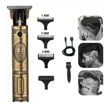 UB Trimmer de tuns barba si conturare professional WS T99 lama tip T din otel carbon acumulator detasabil BS