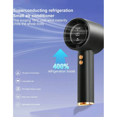 UB Ventilator de mana portabil cu display de mare viteza incarcare USB CHI