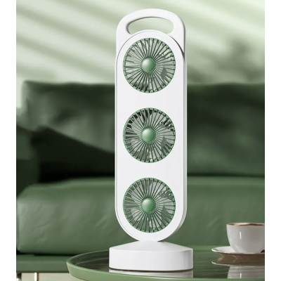 UB Ventilator puternic de birou reincarcabil cu design Triplu acumulator reincarcabil CHI