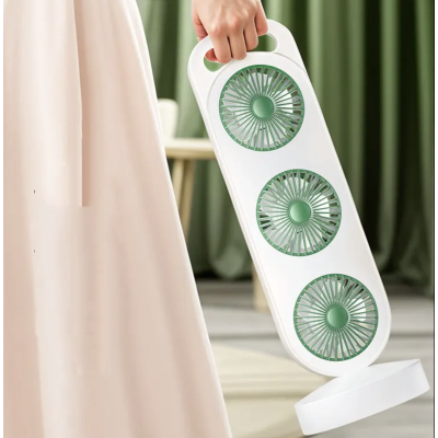 UB Ventilator puternic de birou reincarcabil cu design Triplu acumulator reincarcabil CHI