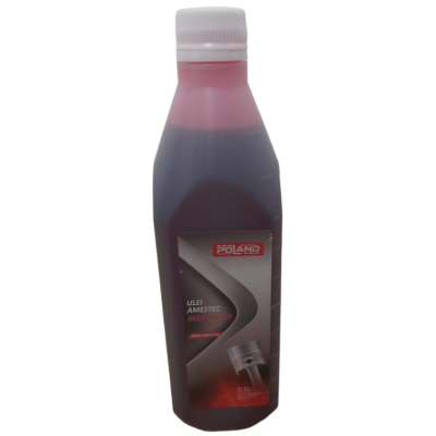 Ulei amestec semisintetic 2T rosu 500 ml