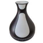 Umdificator / Difuzor de aroma LED 7 culori Maro inchis cu alb