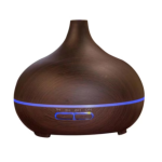 Umidificator de Aer 300ml LED DARK WOOD Difuzor 