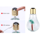 Umidificator de aer cu lampa LED - sub forma de bec cu palmier