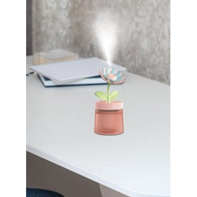 Umidificator de aer LED RD E385 model floarea soarelui 260ml