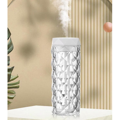 Umidificator de aer tip lampa decorativa cu lumini LED crystal