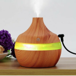 Umidificator purificator aromaterapie ultrasunete cu iluminare RGB 300ml