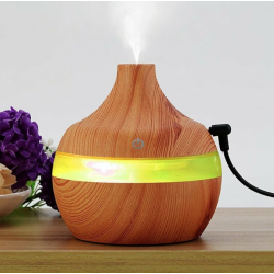 Umidificator purificator aromaterapie ultrasunete cu iluminare RGB 300ml