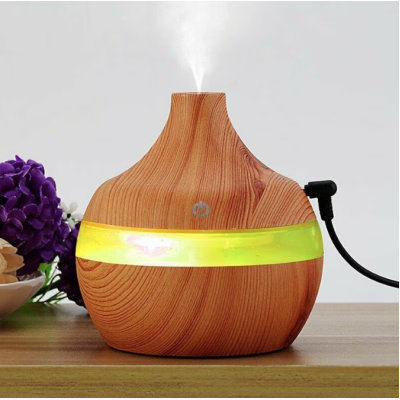 Umidificator purificator aromaterapie ultrasunete cu iluminare RGB 300ml