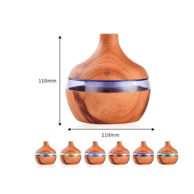 Umidificator purificator aromaterapie ultrasunete cu iluminare RGB 300ml