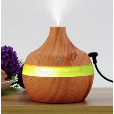 Umidificator purificator aromaterapie ultrasunete cu iluminare RGB 300ml