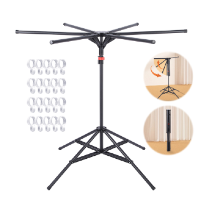 Uscator de rufe cu trepied pliabil brate rotative