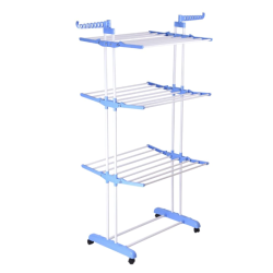 UB Uscator pentru rufe cu 3 nivele si suport pentru umerase  dimensiuni 75x64x170cm