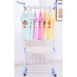 Uscator pentru rufe cu 3 nivele si suport pentru umerase  dimensiuni 75x64x170cm