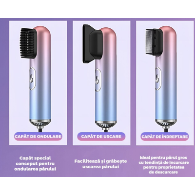 Uscator Profesional AO 49973 de Par 3 in 1 aparat multifunctional coafare si uscare 3 accesorii incluse
