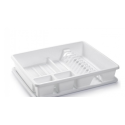 Uscator vase cu tava rectangular mare dimensiuni 48 x 38 x 9 cm argintiu