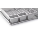 Uscator vase cu tava rectangular mare dimensiuni 48 x 38 x 9 cm argintiu