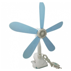 Ventilator de camera cu 5 palete si suport tip cleste