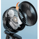 Ventilator portabil 6 inci Cu functie de clip Pliabil USB 2400MAH 4 trepte viteza