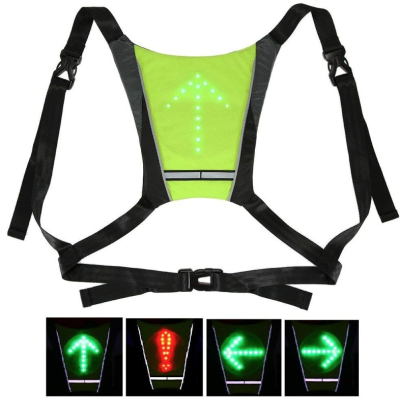 Vesta reflectorizanta, semnalizare LED, telecomanda