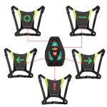 Vesta reflectorizanta semnalizare LED telecomanda