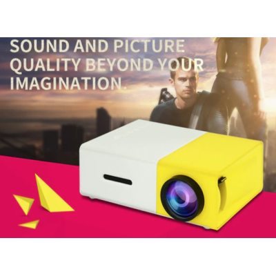 Videoproiector LED mini portabil YG300 de 400 / 600 LM 1080P Full Hd