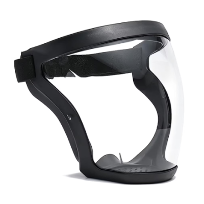 Viziera transparenta anti aburire Policarbonat Negru