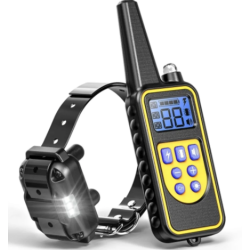 Zgarda Electrica Reincarcabila Pentru Dresaj Caini Autonomie Mare  Rezistenta La Ploaie