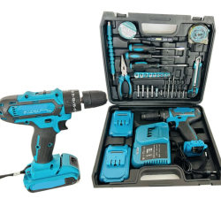 Trusa Bormasina Autofiletanta si Percutie 2 Acumulatori 48V 5Ah + 30 Accesorii MDHL LY