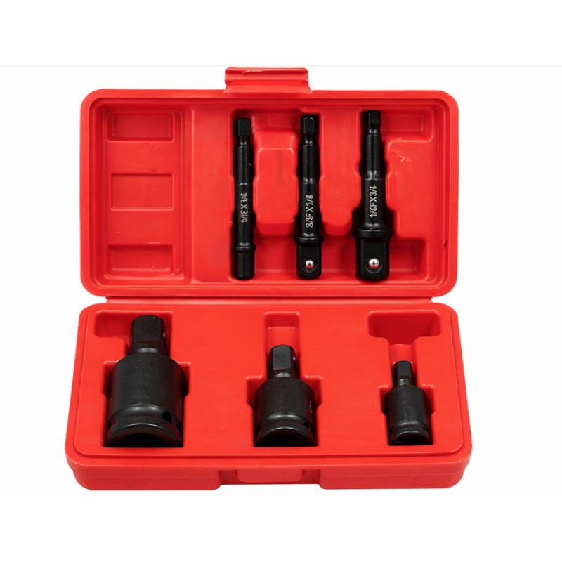 Set 6 adaptoare impact reductoare si prelungitoare 1/4 3/8 si 1/2 otel