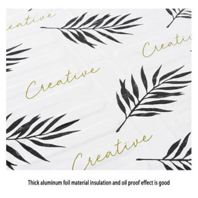 2 x Protectie aragaz pentru gatit antistropire model frunze