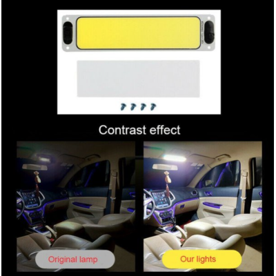 2x Placa COB plafon 16w Lampa auto 108 LED 12/24 v