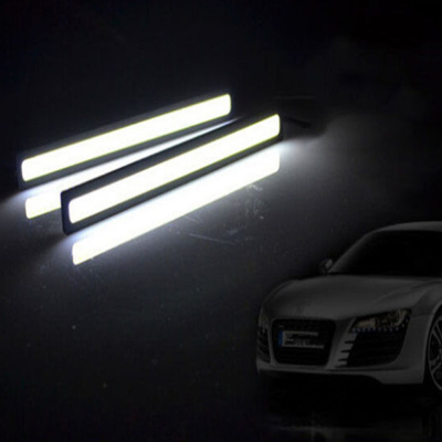UB Set 2 benzi DRL auto albe LED COB puternic