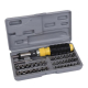 Trusa 41 Piese Surubelnita cu clichet si maner ergonomic 14 tubulare 8 biti  24 biti de precizie 2 adaptoare AN