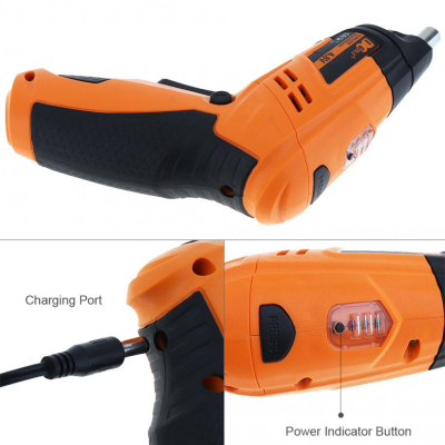 Trusa Surubelnita Electrica cu Acumulator 47 Piese 4.8V 200RPM DCTools