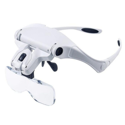 Ochelari cu 5 LUPE 2 LED 9892B2C Incarcare USB