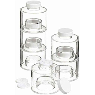 TURN condimente Spice Tower ce include 6 recipiente  transparent